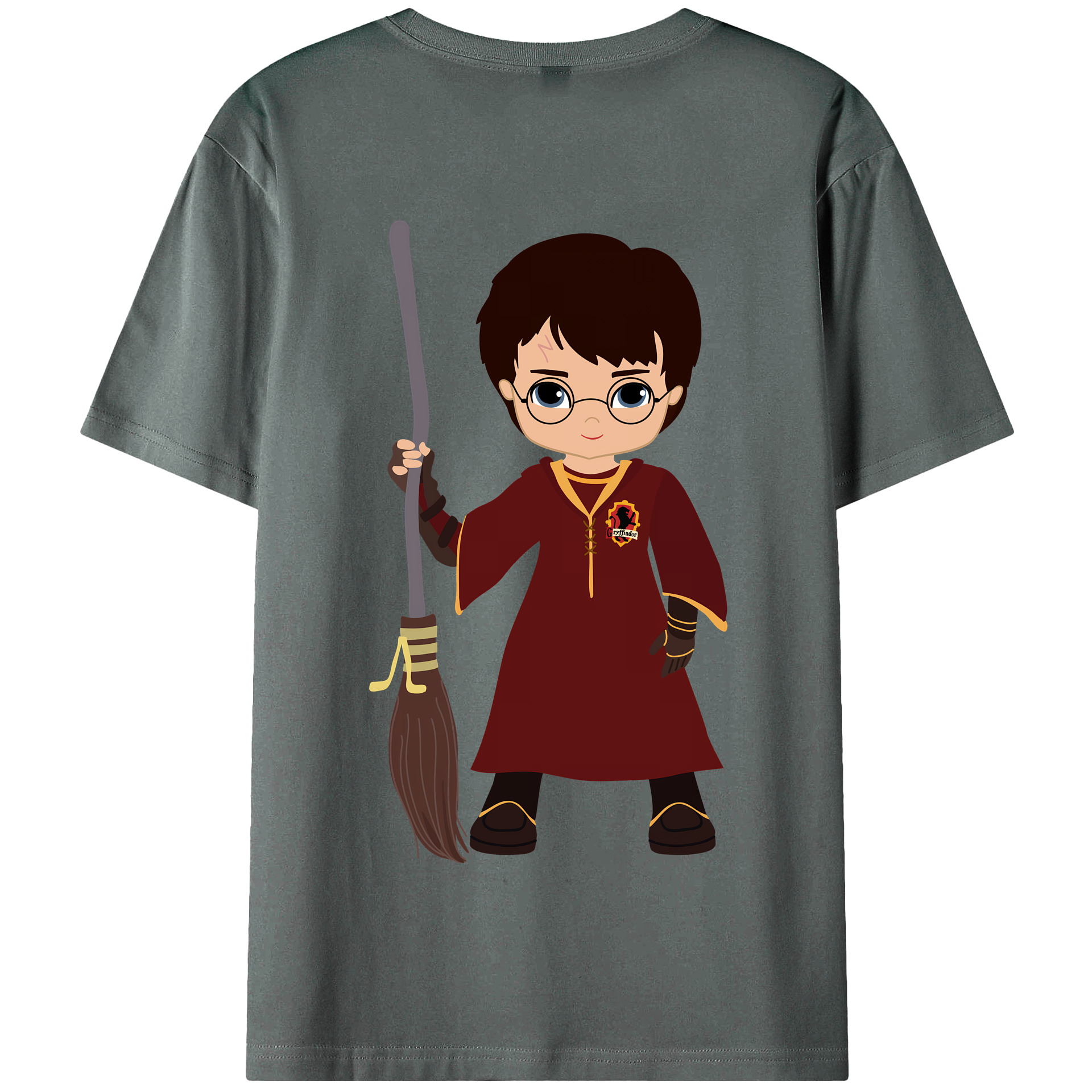（画像用） Harry Potter ハリー・ポッターシリーズ 綿100％半袖Tシャツ（背面プリント）